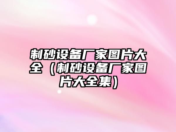 制砂設備廠家圖片大全（制砂設備廠家圖片大全集）