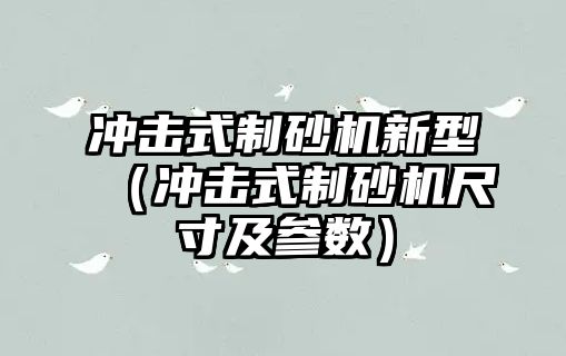 沖擊式制砂機新型（沖擊式制砂機尺寸及參數）