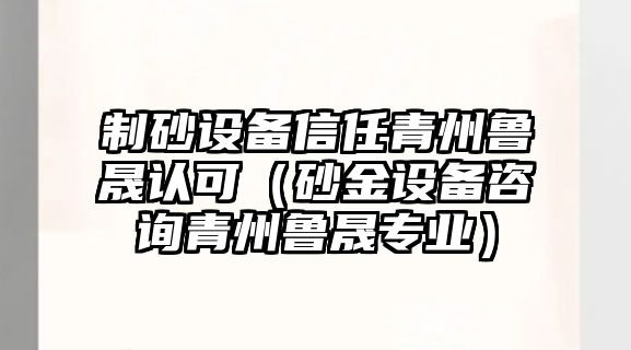 制砂設備信任青州魯晟認可（砂金設備咨詢青州魯晟專業）