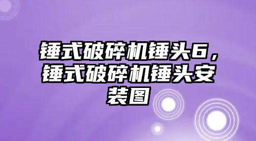 錘式破碎機錘頭6，錘式破碎機錘頭安裝圖