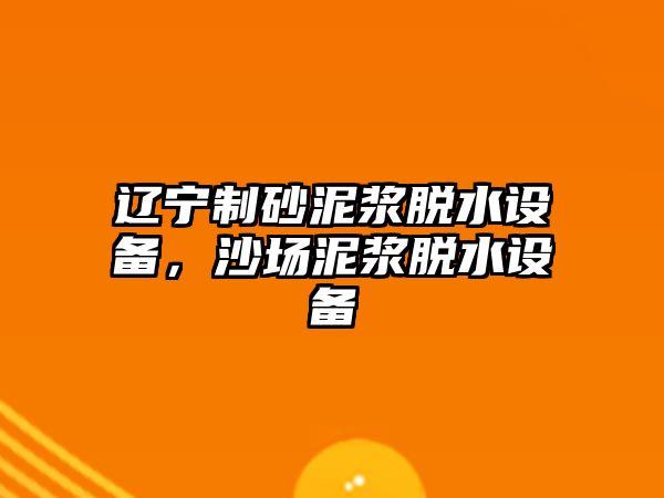 遼寧制砂泥漿脫水設備，沙場泥漿脫水設備