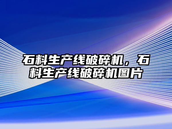 石料生產線破碎機，石料生產線破碎機圖片