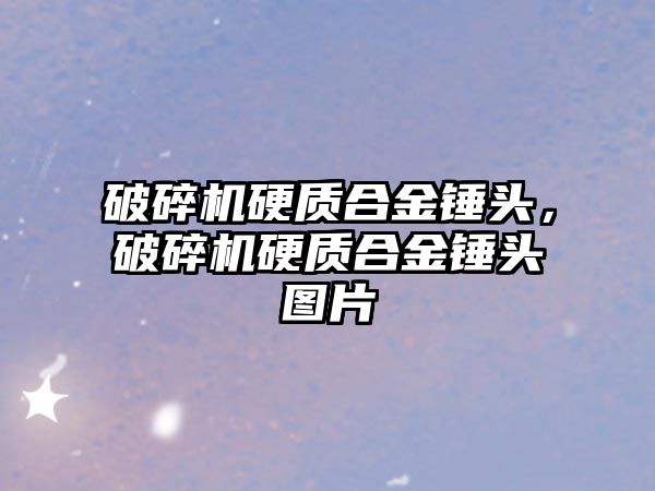 破碎機硬質(zhì)合金錘頭，破碎機硬質(zhì)合金錘頭圖片