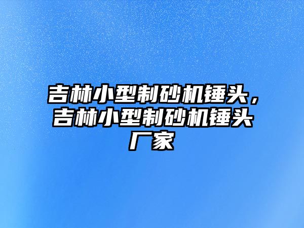 吉林小型制砂機錘頭，吉林小型制砂機錘頭廠家