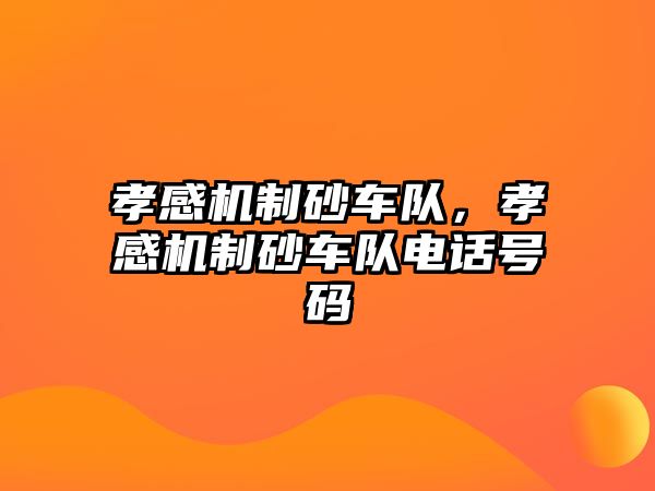 孝感機制砂車隊，孝感機制砂車隊電話號碼