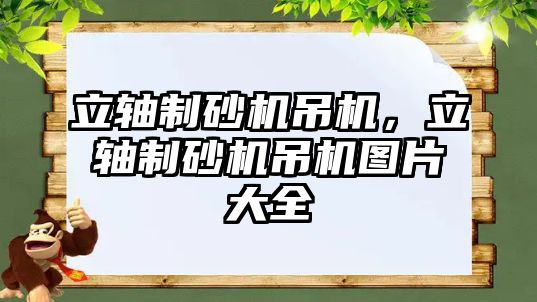 立軸制砂機吊機，立軸制砂機吊機圖片大全