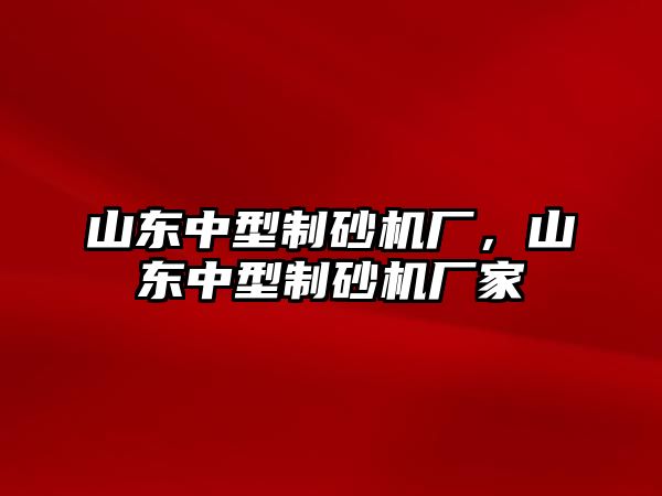 山東中型制砂機廠，山東中型制砂機廠家