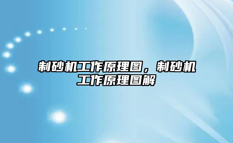 制砂機工作原理圖，制砂機工作原理圖解