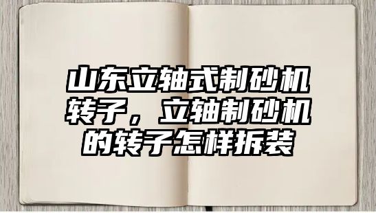 山東立軸式制砂機轉子，立軸制砂機的轉子怎樣拆裝