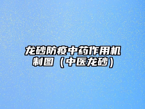 龍砂防疫中藥作用機(jī)制圖（中醫(yī)龍砂）