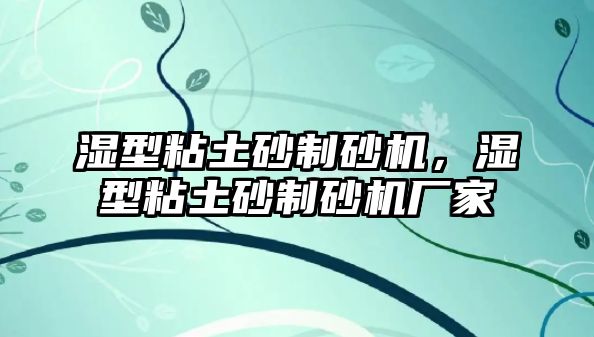 濕型粘土砂制砂機，濕型粘土砂制砂機廠家