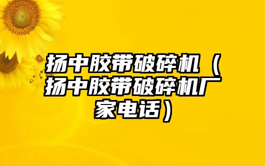 揚中膠帶破碎機（揚中膠帶破碎機廠家電話）