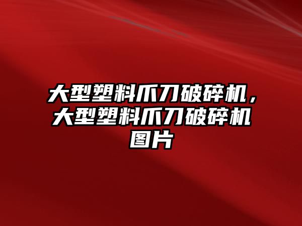 大型塑料爪刀破碎機，大型塑料爪刀破碎機圖片