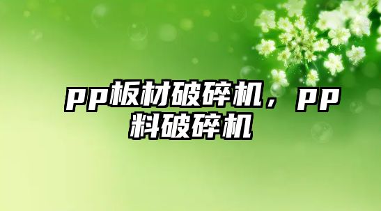 pp板材破碎機，pp料破碎機