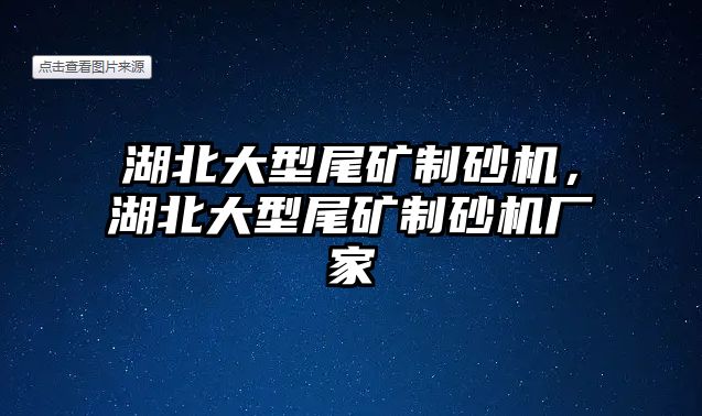 湖北大型尾礦制砂機，湖北大型尾礦制砂機廠家