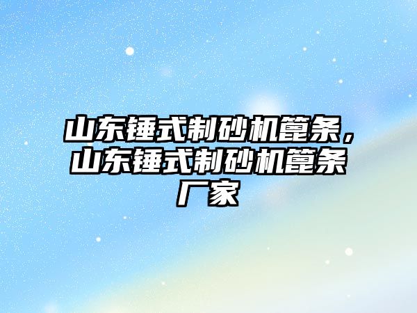 山東錘式制砂機篦條，山東錘式制砂機篦條廠家