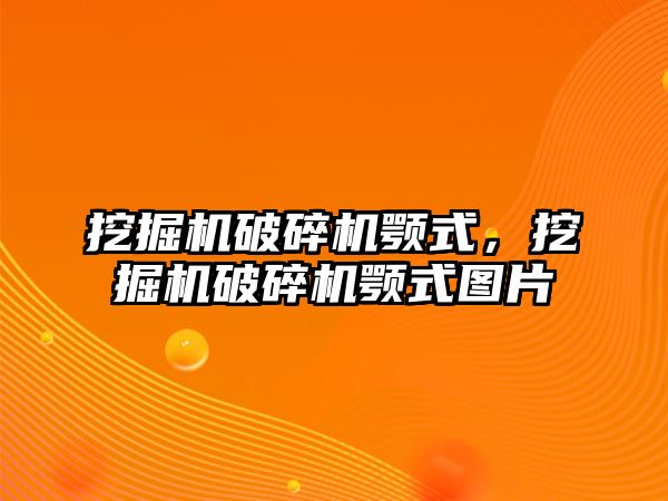 挖掘機破碎機顎式，挖掘機破碎機顎式圖片