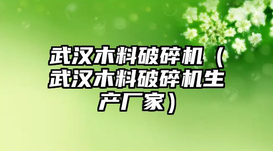 武漢木料破碎機（武漢木料破碎機生產廠家）