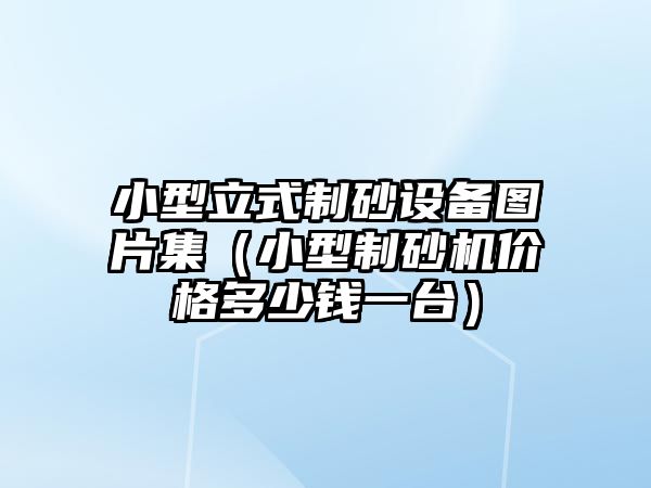 小型立式制砂設備圖片集（小型制砂機價格多少錢一臺）