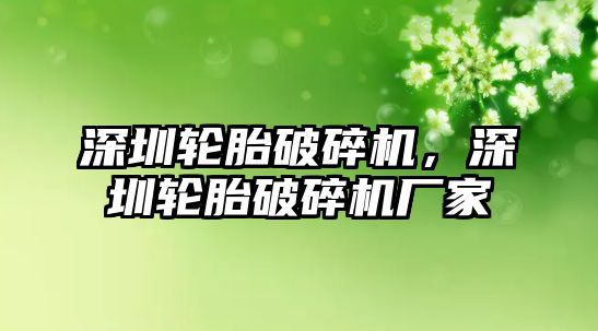 深圳輪胎破碎機，深圳輪胎破碎機廠家