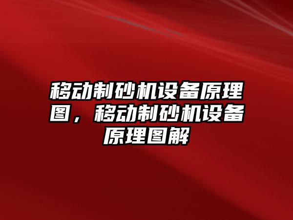 移動制砂機設(shè)備原理圖，移動制砂機設(shè)備原理圖解