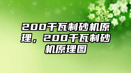 200千瓦制砂機原理，200千瓦制砂機原理圖