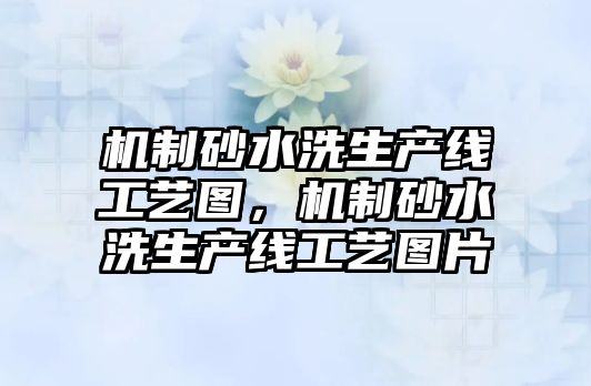 機制砂水洗生產線工藝圖，機制砂水洗生產線工藝圖片