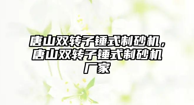 唐山雙轉(zhuǎn)子錘式制砂機，唐山雙轉(zhuǎn)子錘式制砂機廠家