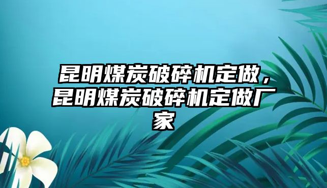 昆明煤炭破碎機定做，昆明煤炭破碎機定做廠家