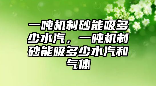 一噸機制砂能吸多少水汽，一噸機制砂能吸多少水汽和氣體