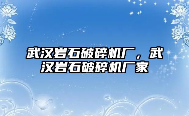 武漢巖石破碎機廠，武漢巖石破碎機廠家