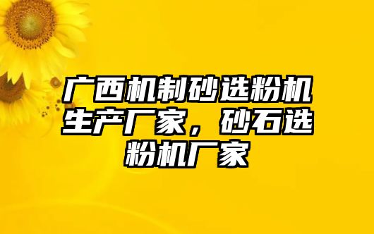 廣西機制砂選粉機生產廠家，砂石選粉機廠家