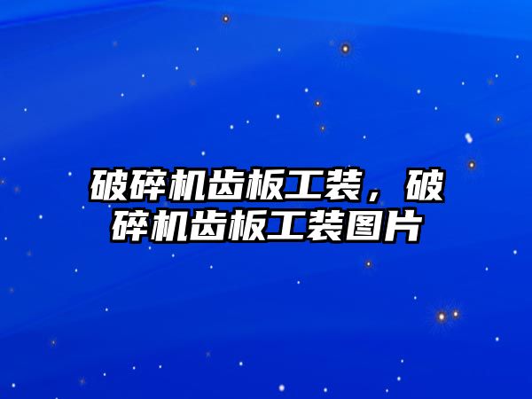 破碎機齒板工裝，破碎機齒板工裝圖片