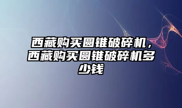 西藏購買圓錐破碎機，西藏購買圓錐破碎機多少錢