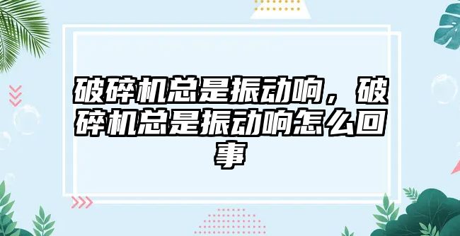 破碎機總是振動響，破碎機總是振動響怎么回事