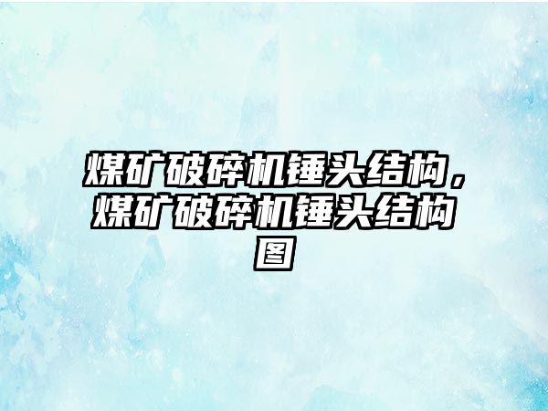 煤礦破碎機錘頭結(jié)構(gòu)，煤礦破碎機錘頭結(jié)構(gòu)圖