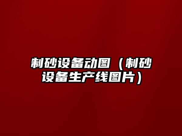 制砂設備動圖（制砂設備生產線圖片）