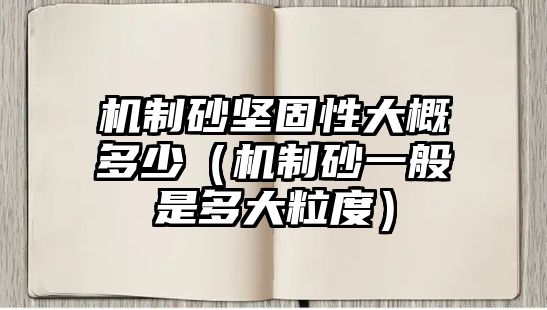 機制砂堅固性大概多少（機制砂一般是多大粒度）