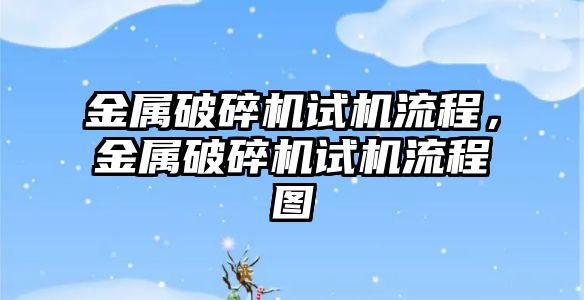 金屬破碎機試機流程，金屬破碎機試機流程圖