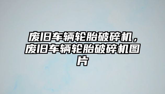 廢舊車輛輪胎破碎機，廢舊車輛輪胎破碎機圖片