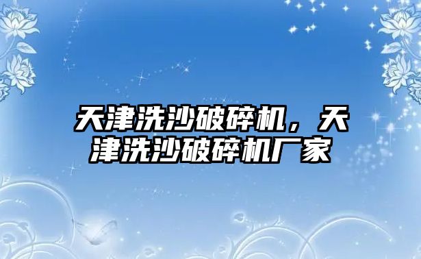 天津洗沙破碎機，天津洗沙破碎機廠家