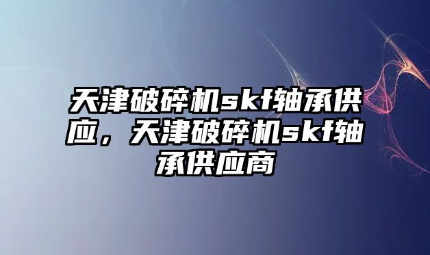 天津破碎機skf軸承供應，天津破碎機skf軸承供應商