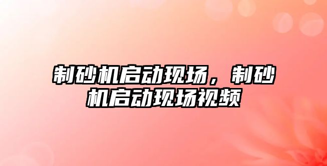 制砂機啟動現場，制砂機啟動現場視頻