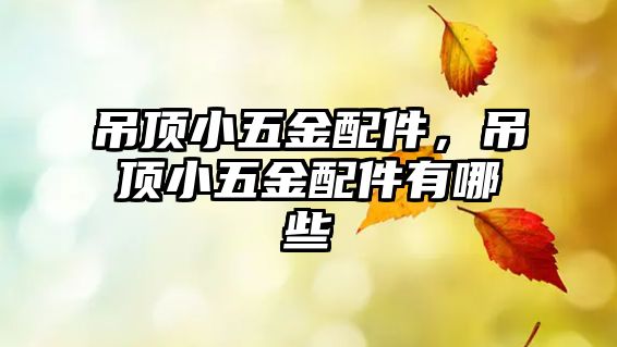 吊頂小五金配件，吊頂小五金配件有哪些